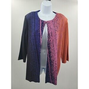 New Misook Cardigan Jacket Sz PXL Preppy Office Quiet Luxury